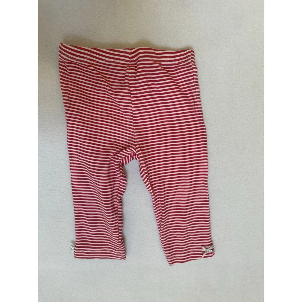 Little Me Baby Girl 12M My‎ First Christmas Outfit Polka Dot Top & Stripe Pants